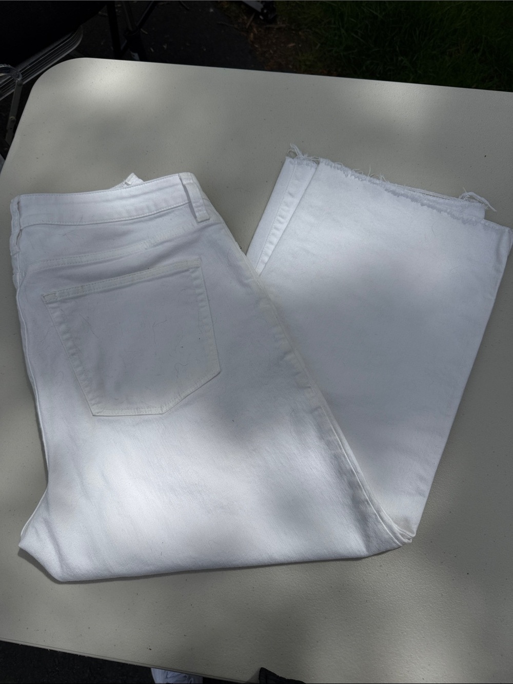 J. Crew White Ankle Crop Jeans